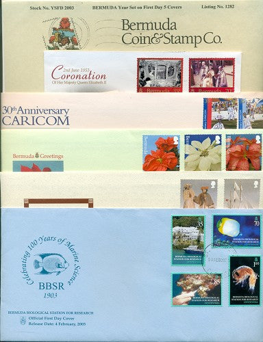 Year Set 2003 on FDC