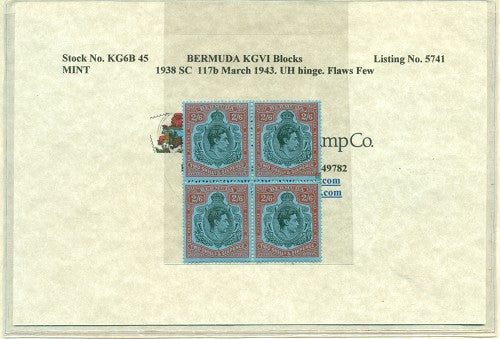 Block of KGVI KG6B 45