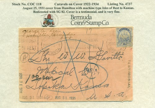 Caravels on Cover 1910-22, 118