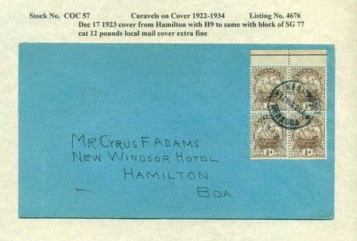 Caravels on Cover 1910-22, 57