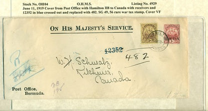 OHMS Hamilton H8- P.O. June 11, 1919