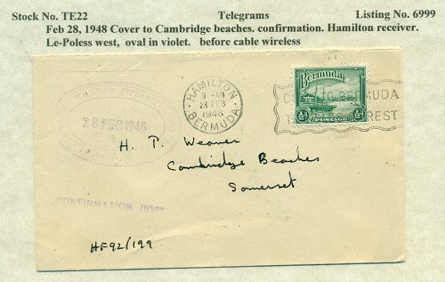 Telegram 1948 TE 22