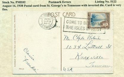 Postmark Error August 16, 1938