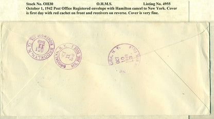 OHMS P.O. envelope October 1, 1942