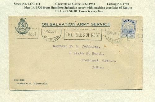 Caravels on Cover 1910-22, 111