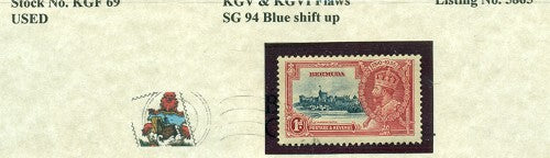 KGV & KGVI Flaws, Blue shift -KGF69