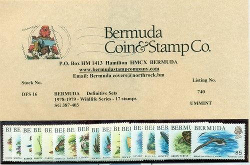 1978 Wildlife, 17 stamps