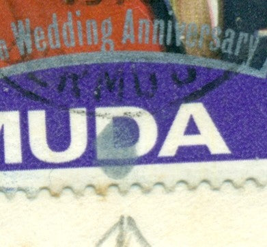 QV-QEII Flaws on Cover January 9, 1979 dot on 'd' QFC 72