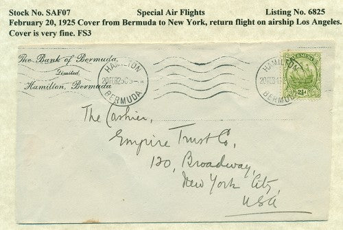 Special Air Flights February 20,1925 SAF 07