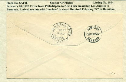 Special Air Flights February 20,1925 SAF 06