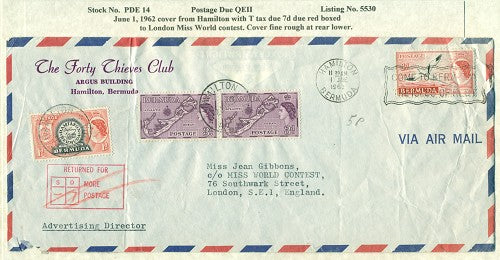 Postage Due QEII PDQ14