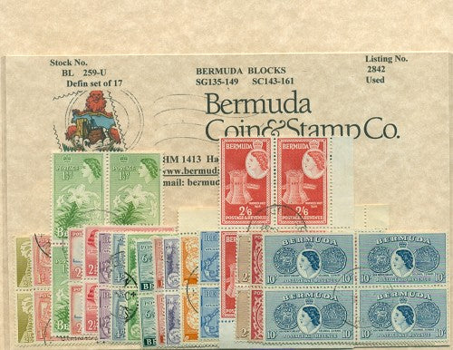 1953 Definitive Set - 17 blocks