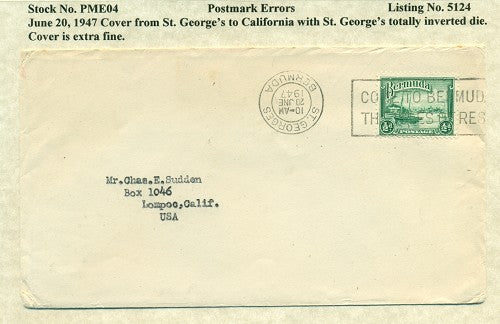 Postmark Error June 20, 1947