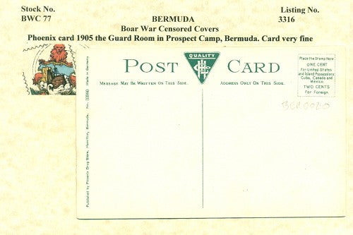 Pheonix card 1905 cover the Guard room