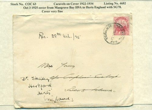 Caravels on Cover 1910-22, 63