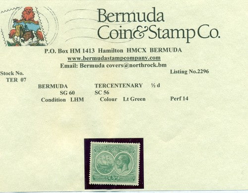 1/2d light green - MLH