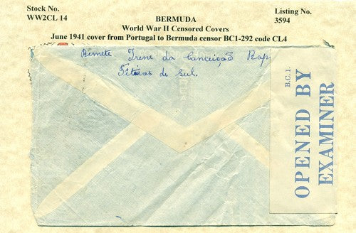 Censor Label BC1 292 PORTUGAL