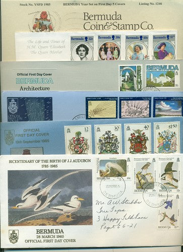 Year set 1985 on FDC