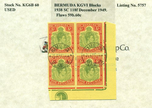 Block of KGVI KG6B 60