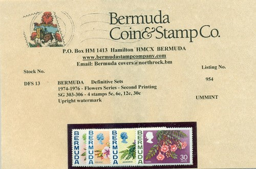 1974-76 Flowers Issue - upright wmk