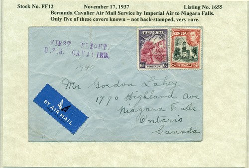 Nov-17 1937   Bda to NY canada