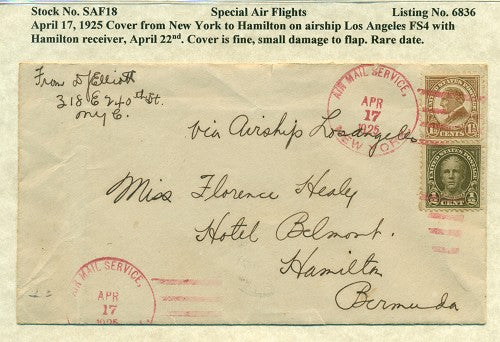 Special Air Flights 4/17/1925 SAF 18