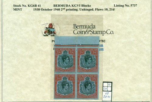 Block of KGVI KG6B 41