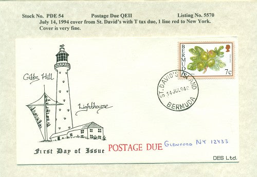 Postage Due QEII PDQ 54