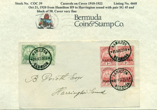 Caravels on Cover 1910-22, 39