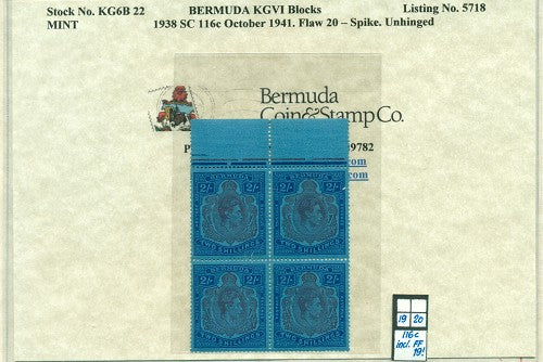 Block of KGVI KG6B 22