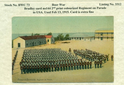 Bradley no 144 postcard Guard on parade