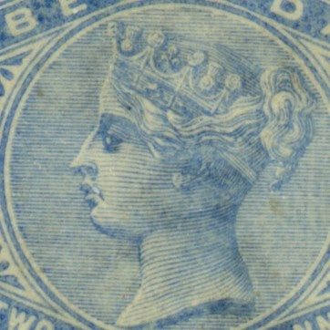 Queen Victoria Flaws Retouch on chin and neck SG-27a QVF 34