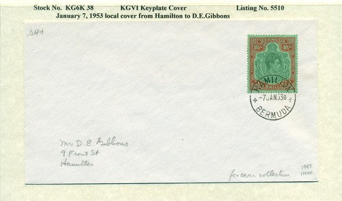 KGV & KGVI Keyplate Covers KG6K 38