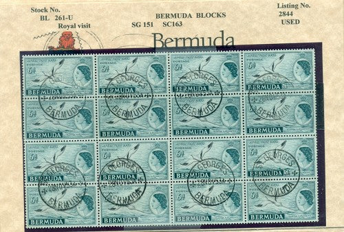 1959 Royal Visit - block of 12