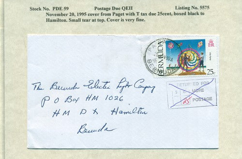 Postage Due QEII PDQ 59