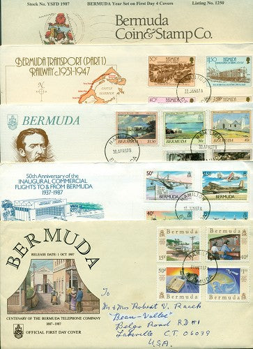 Year Set 1987 on FDC