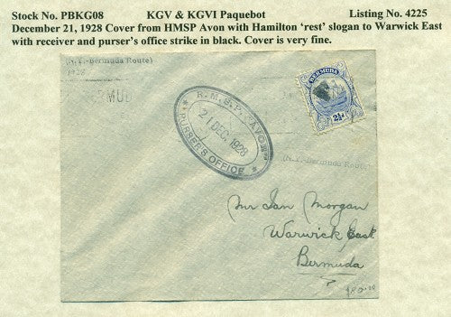 Paquebot Mail from December 21, 1928