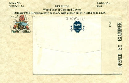 Censor Label PC90 C8158 TO CHURCHILL