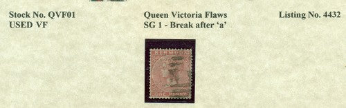 Queen Victoria Flaws Break after 'a' SG-1