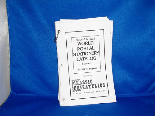 Higgins & Gage World Postal Stationery catalog