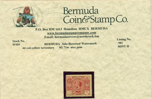 4d red  Tercentenary