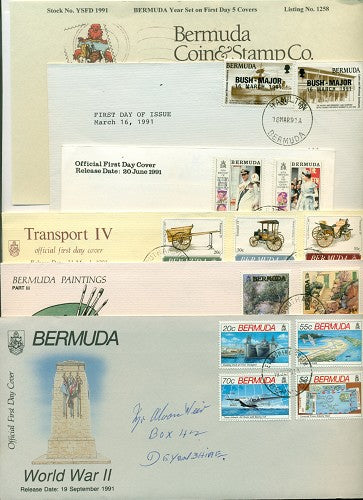 Year Set 1991 on FDC