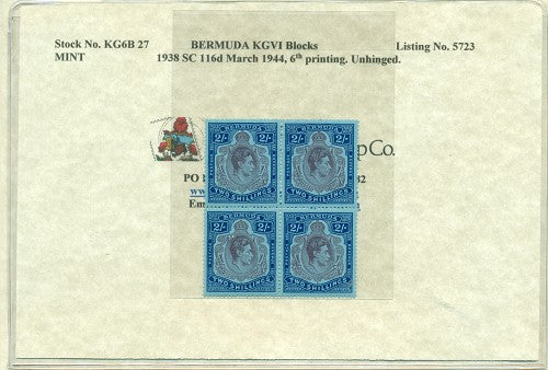 Block of KGVI KG6B 27