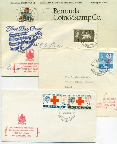 Year set 1963 64 on FDC