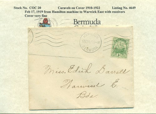 Caravels on Cover 1910-22, 20