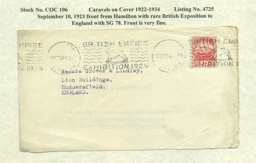 Caravels on Cover 1910-22, 106
