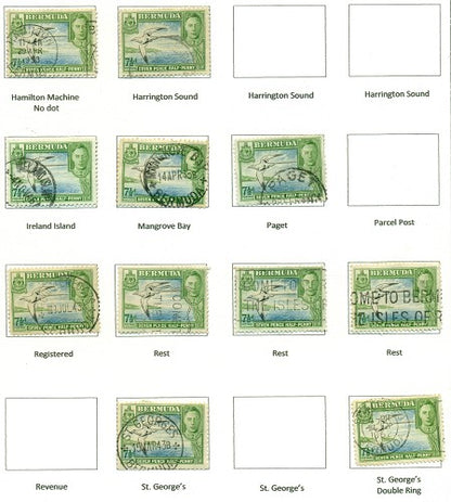 KGV & KGVI Cancels 1938 KGV Definitive KGX 09B