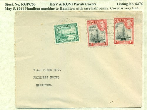 KGV & KGVI Parish Covers Hamilton May 5, 1941 KGPC 50