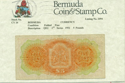 QE2 1st series 1952 5 Pound-Note