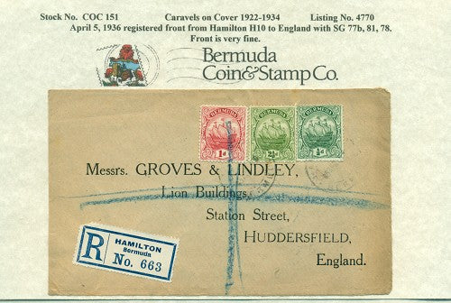 Caravels on Cover 1910-22, 151